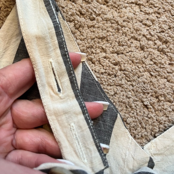 New grey and cream romper by With Love sz. L - Picture 5 of 7